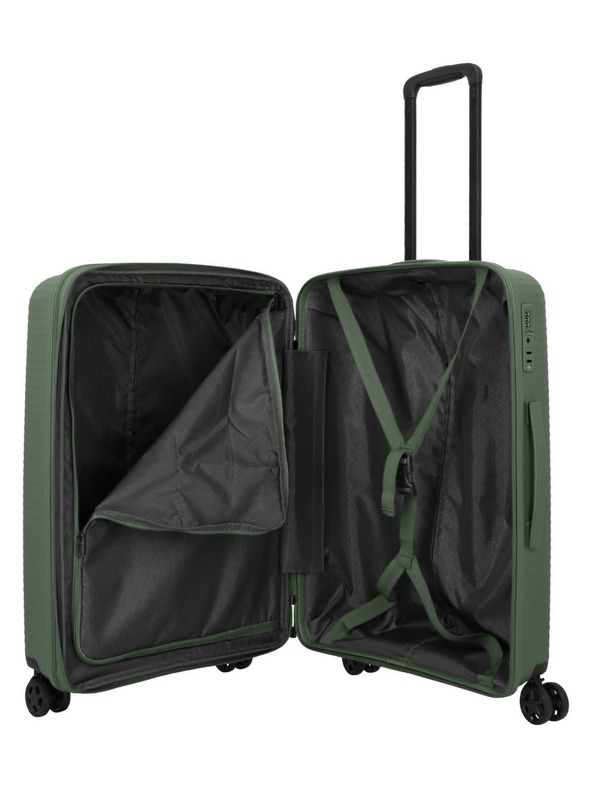 Travelite Пътен куфар Travelite Air Stripe M Green