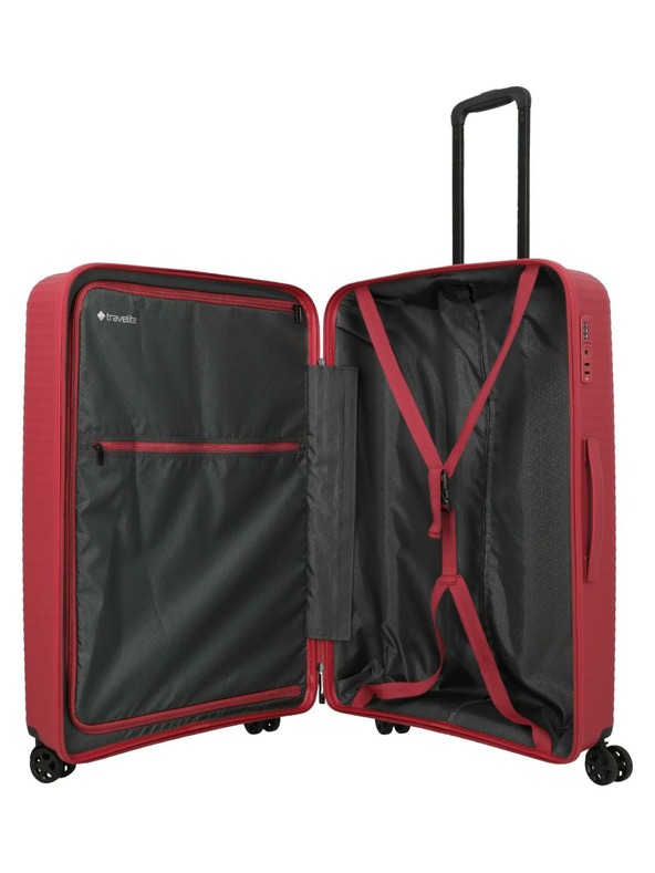 Travelite Пътен куфар Travelite Air Stripe L Red