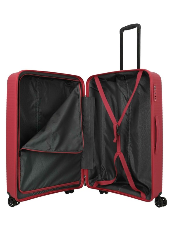 Travelite Пътен куфар Travelite Air Stripe L Red