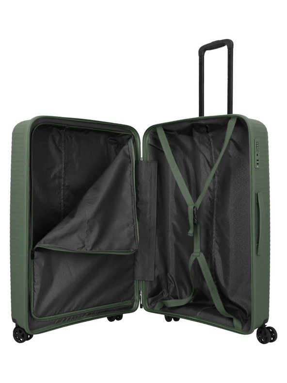 Travelite Пътен куфар Travelite Air Stripe L Green