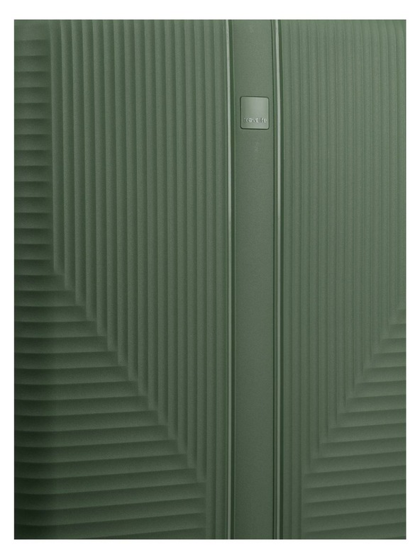Travelite Пътен куфар Travelite Air Stripe L Green
