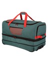 Travelite Пътна чанта Travelite Basics Wheeled duffle L exp Green/orange
