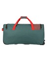 Travelite Пътна чанта Travelite Basics Fresh Wheeled duffle L Green/orange