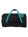Travelite Пътна чанта Travelite Basics Wheeled duffle L exp Black/petrol