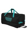 Travelite Пътна чанта Travelite Basics Wheeled duffle L exp Black/petrol