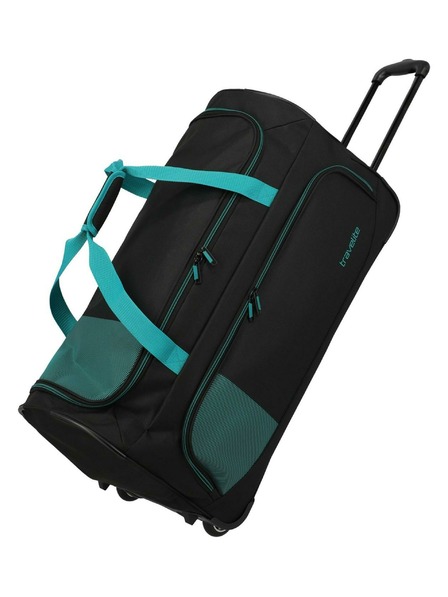 Travelite Пътна чанта Travelite Basics Fresh Wheeled duffle L Black/petrol
