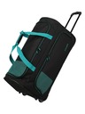 Travelite Пътна чанта Travelite Basics Fresh Wheeled duffle L Black/petrol