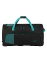 Travelite Пътна чанта Travelite Basics Fresh Wheeled duffle L Black/petrol