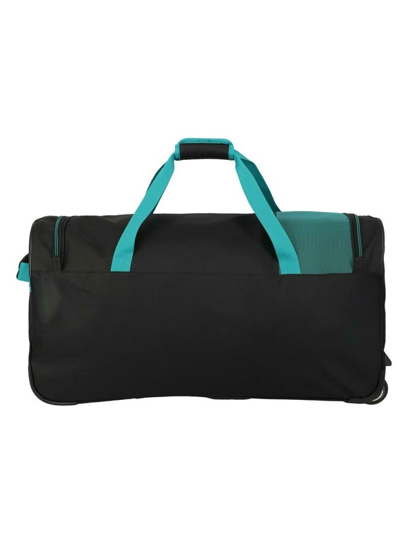 Travelite Пътна чанта Travelite Basics Fresh Wheeled duffle L Black/petrol