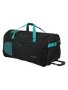 Travelite Пътна чанта Travelite Basics Fresh Wheeled duffle L Black/petrol