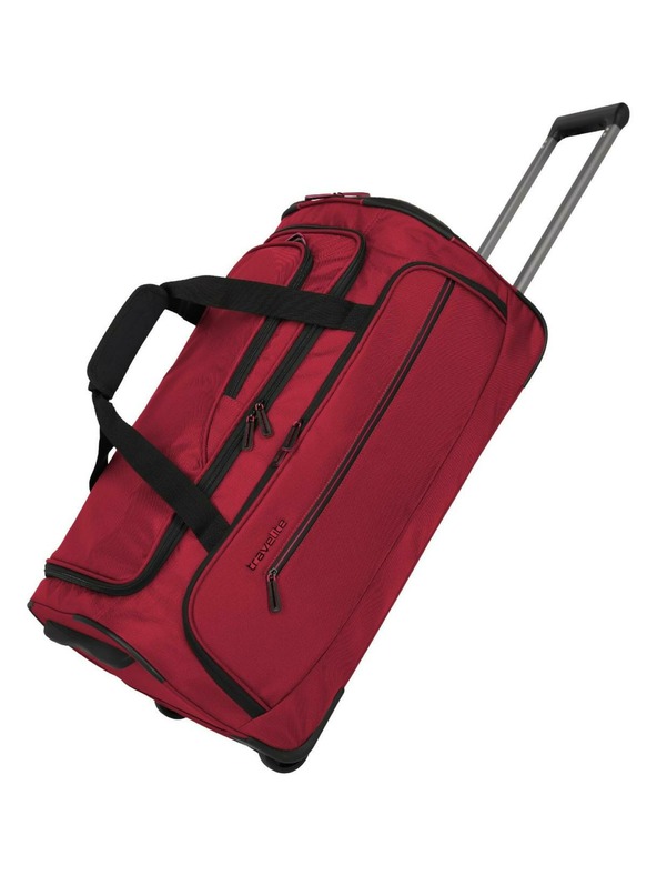 Travelite Пътна чанта Travelite Crosslite 5.0 Wheeled Duffle M Red