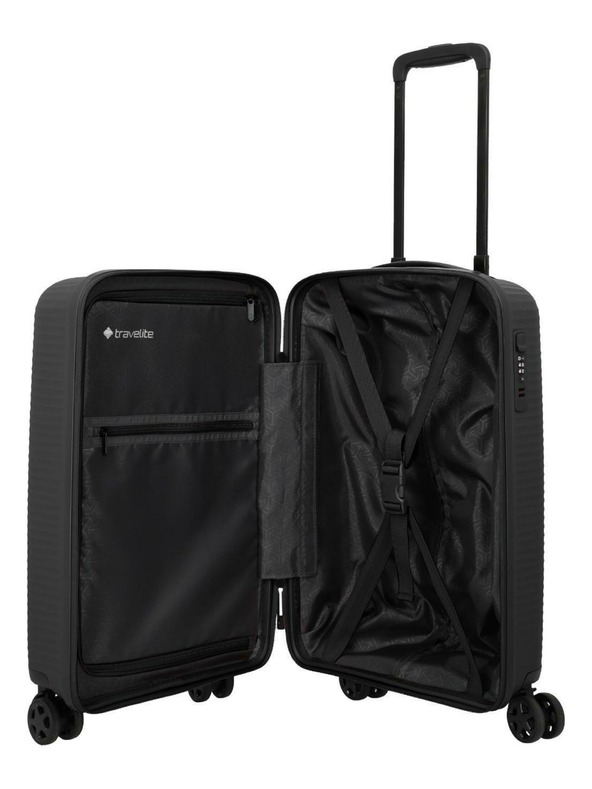 Travelite Travelite Air Stripe S Slim Черна