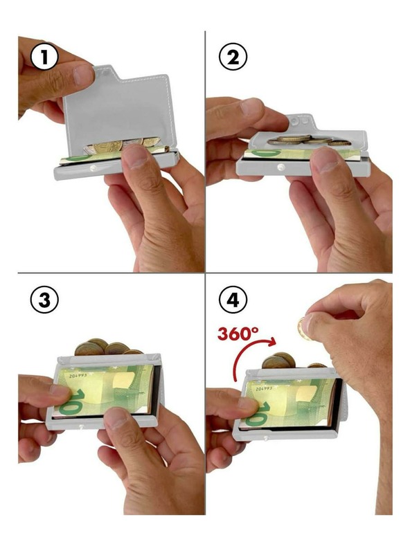 Mondraghi Портфейл Mondraghi Silhouette Edelweiss Black