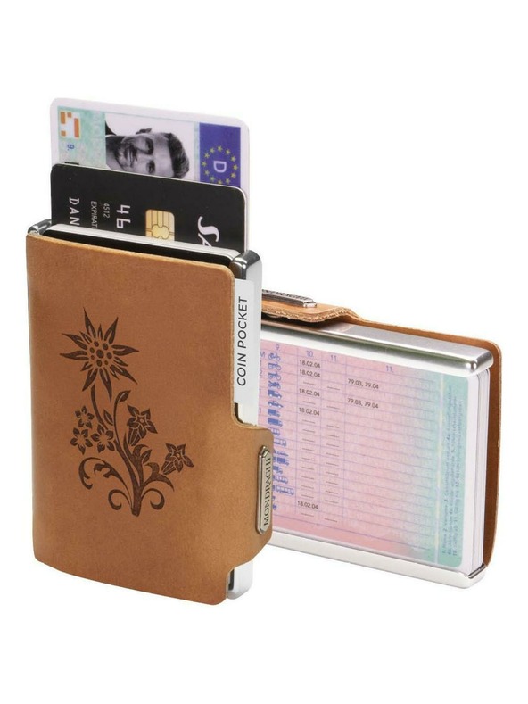 Mondraghi Портфейл Mondraghi Silhouette Edelweiss Caramel