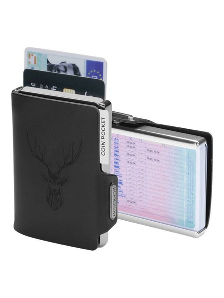 Mondraghi Портфейл Mondraghi Silhouette Classic Deer Black