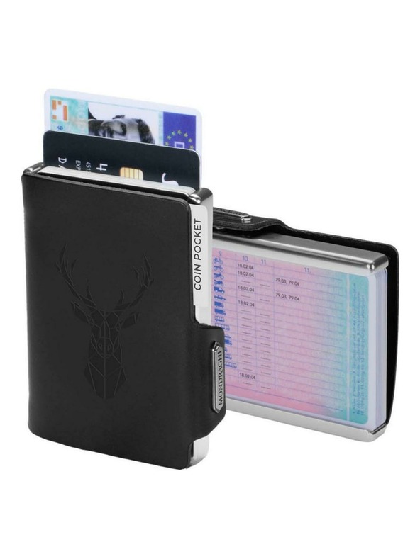 Mondraghi Портфейл Mondraghi Silhouette Modern Deer Black