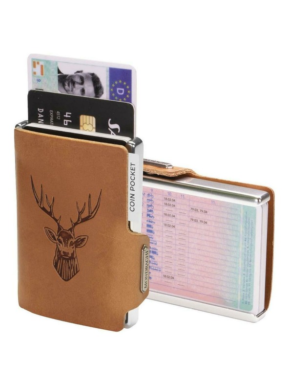 Mondraghi Портфейл Mondraghi Silhouette Classic Deer Caramel