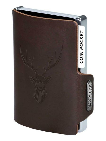 Mondraghi Портфейл Mondraghi Silhouette Classic Deer Brown