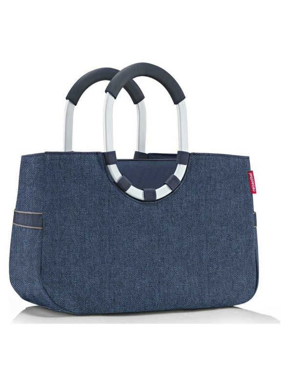Reisenthel Чанта Reisenthel Loopshopper M Herringbone Dark Blue