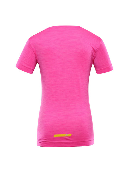 ALPINE PRO Детска бързосъхнеща тениска ALPINE PRO BASIKO neon pink