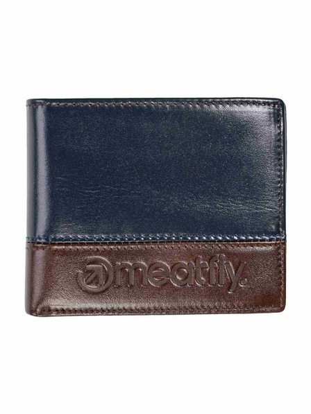 Meatfly Meatfly кожена портмоне Eddie Premium Navy / Brown