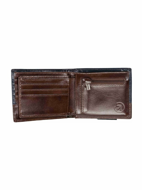 Meatfly Meatfly кожена портмоне Eddie Premium Navy / Brown