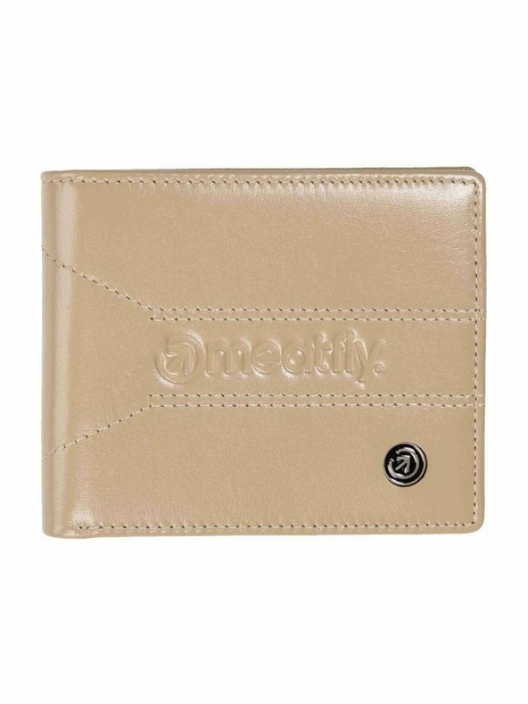 Meatfly Meatfly кожена портмоне Zac Premium Beige