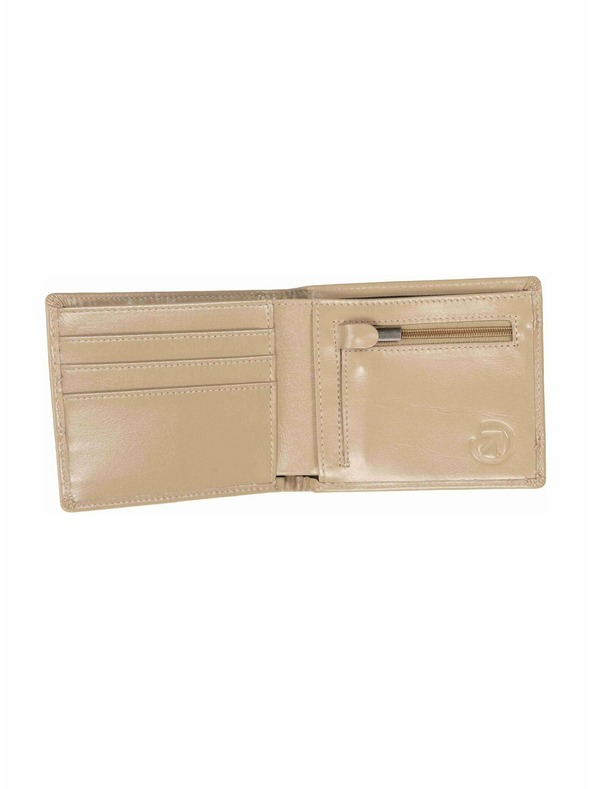 Meatfly Meatfly кожена портмоне Zac Premium Beige