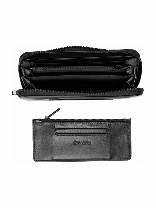 Meatfly Meatfly кожена портмоне Leila Premium Black
