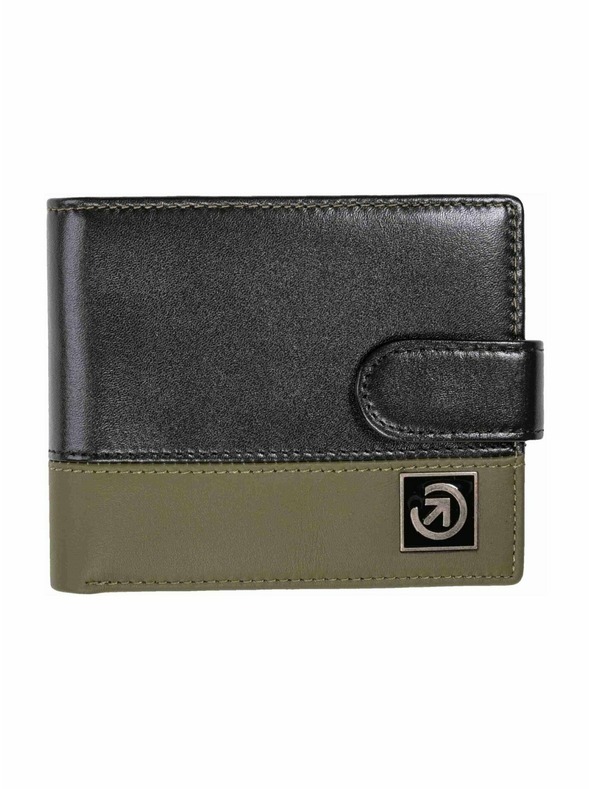Meatfly Meatfly кожена портмоне Nathan Premium Olive / Black