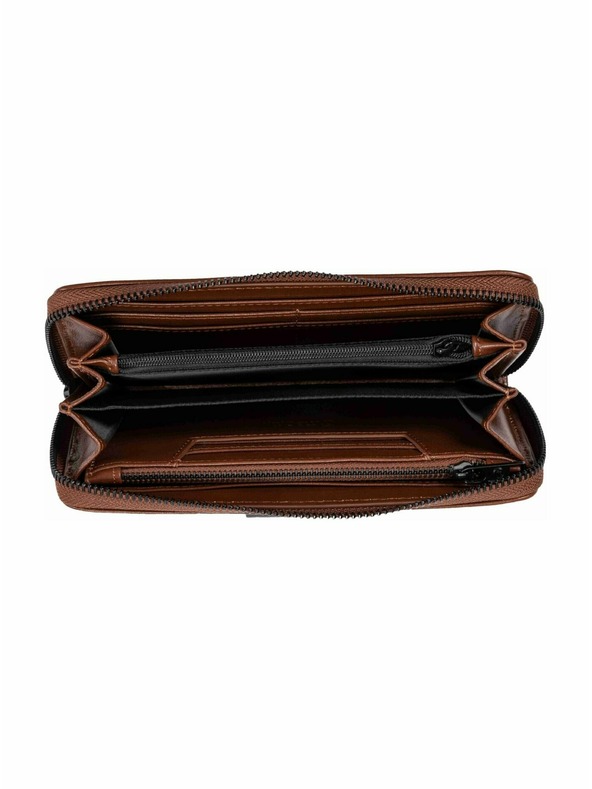 Meatfly Meatfly кожен портфейл Leila Premium Brown