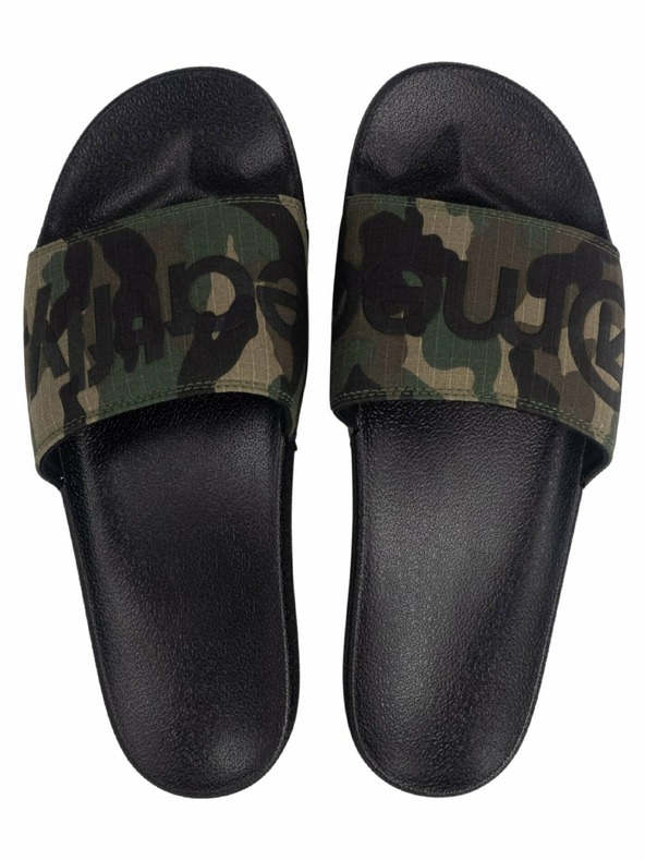Meatfly Meatfly мъжки чехли Hudson Black Camo Ripstop