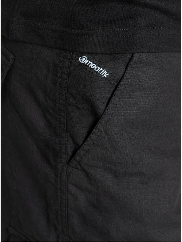 Meatfly Meatfly мъжки шорти Syndrom Black Ripstop