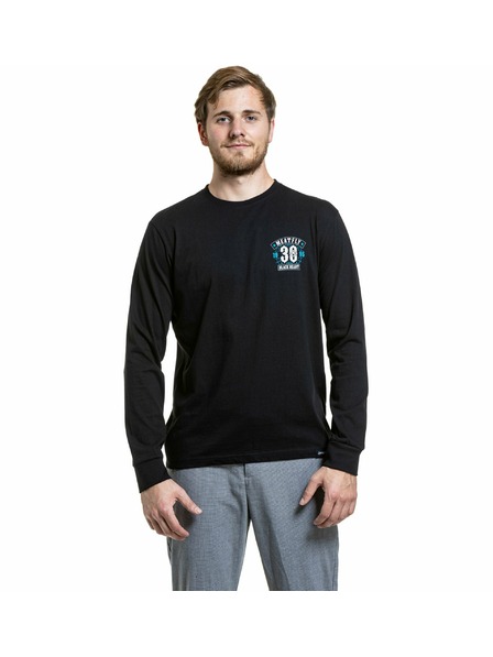 Meatfly Meatfly мъжка тениска с дълъг ръкав Blackheart Skull Black