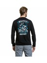Meatfly Meatfly мъжка тениска с дълъг ръкав Blackheart Skull Black