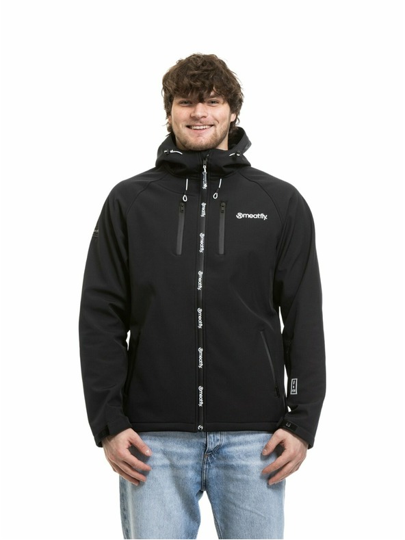 Meatfly Meatfly мъжко softshell яке Rasmussen Black