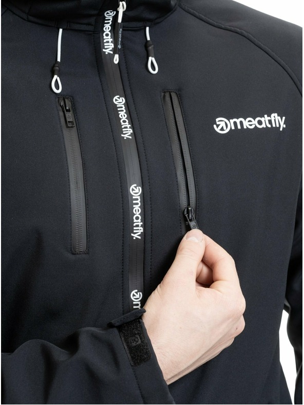 Meatfly Meatfly мъжко softshell яке Rasmussen Black