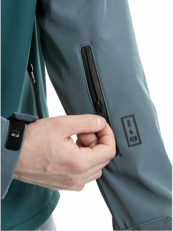 Meatfly Meatfly мъжко softshell яке Rasmussen Botanical / Blue Sea