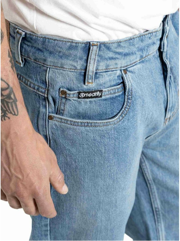 Meatfly Meatfly мъжки дънки Justyn Reborn Dirty Washed Denim
