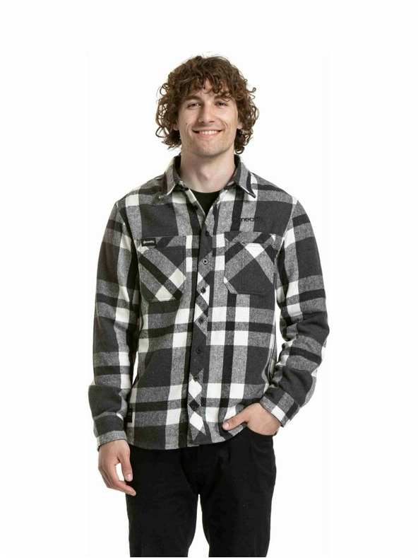 Meatfly Meatfly мъжка риза Woody Premium Black