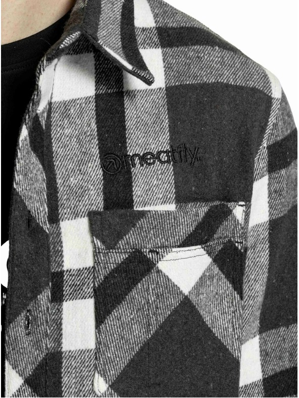 Meatfly Meatfly мъжка риза Woody Premium Black