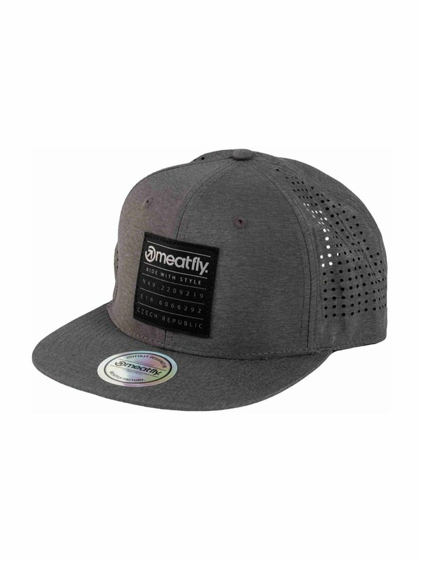 Meatfly Meatfly шапка с козирка Nylan Perfor Snapback Grey Square