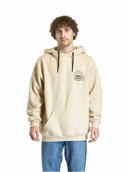 Meatfly Meatfly унисекс суитшърт Fry Skull Beige