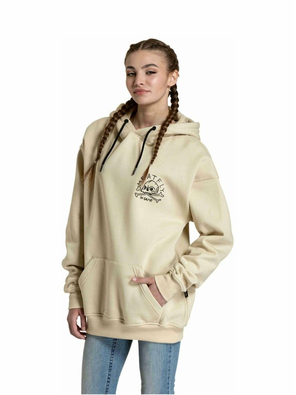 Meatfly Meatfly унисекс суитшърт Fry Skull Beige