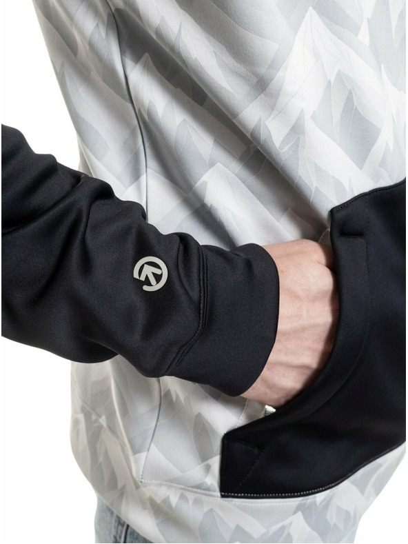 Meatfly Meatfly мъжка технична суитшърт Gravel White Mountains