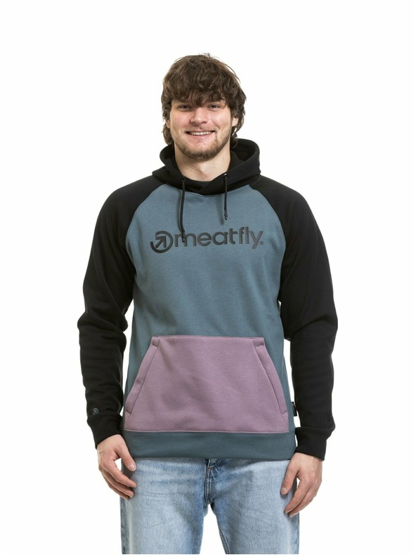 Meatfly Meatfly мъжка технична суитшърт Gravel Orchid / Blue Sea