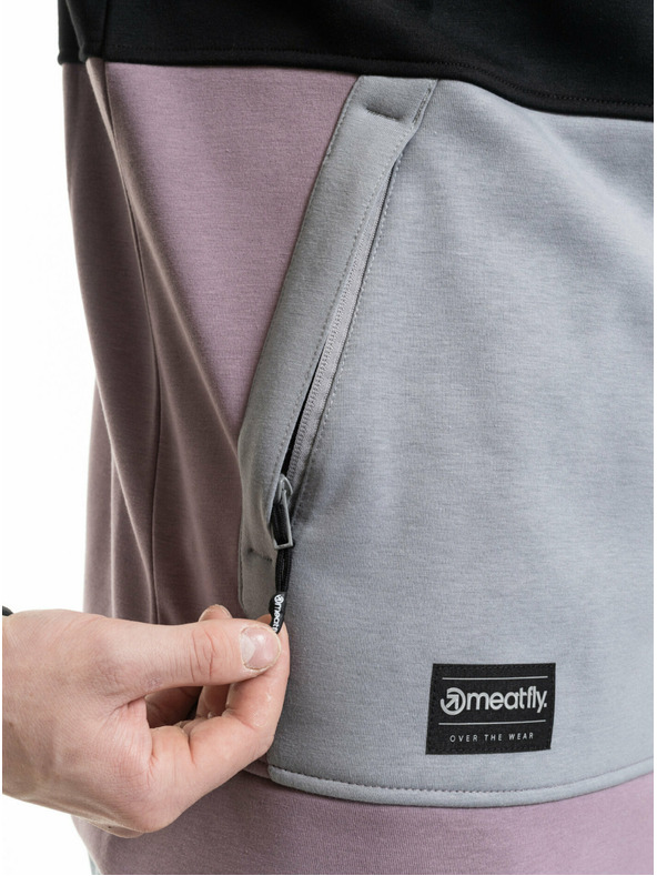 Meatfly Meatfly мъжка технична суитшърт Tason Orchid / Gray