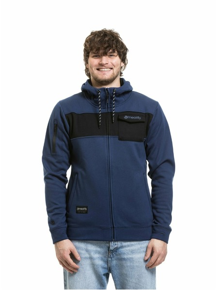 Meatfly Meatfly мъжка технична суитшърт Josh Dark Ocean / Black