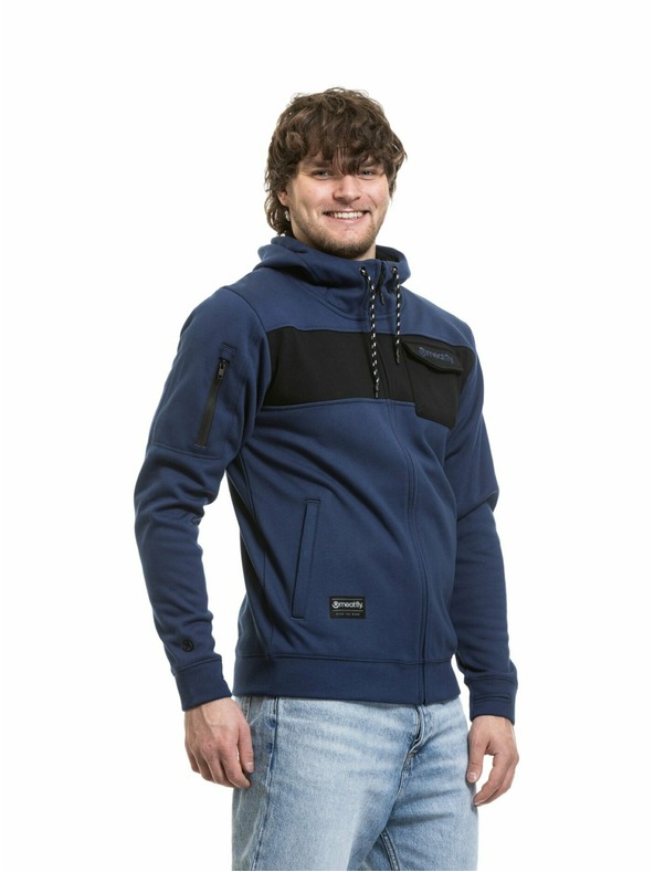 Meatfly Meatfly мъжка технична суитшърт Josh Dark Ocean / Black