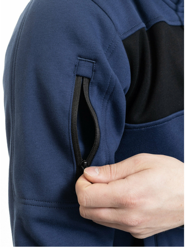 Meatfly Meatfly мъжка технична суитшърт Josh Dark Ocean / Black